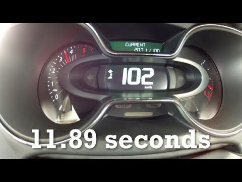 2016 Renault Captur Sunset 1.5 dCi 90PS acceleration 0-140km/h 85mph