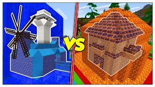 BASE SEGRETA NELLA LAVA CONTRO BASE NELL'ACQUA! - Minecraft ITA