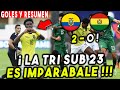 TRIUNFAZO!! 2-0 ECUADOR VS BOLIVIA SUB 23 PREOLIMPICO 2024 RESUMEN COMPLETO Y GOLES HOY LA TRI