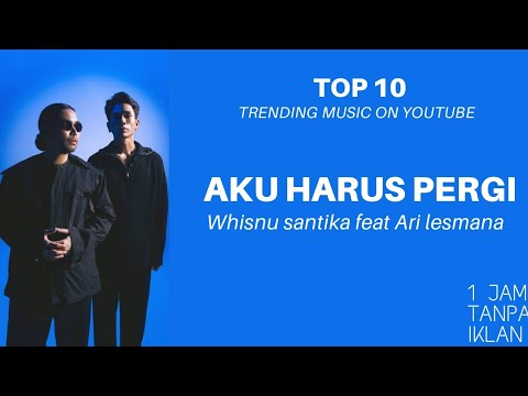 Whisnu Santika feat Ari Lesmana - Aku Harus Pergi | 1 JAM TANPA IKLAN | TOP 10 TRENDING MUSIC |