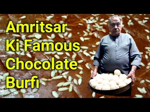Gurbaksh Di Hatti Ki Famous  Chocolate Burfi👍👍👍100 Saal Purani Shop#amritsar #chocolate