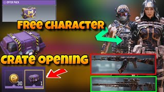 Crate opening and free character in cod mobile : how to get free character Season 12 in cod mobile