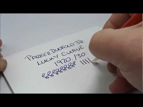 Parker Duofold Junior Lucky Curve Video Review