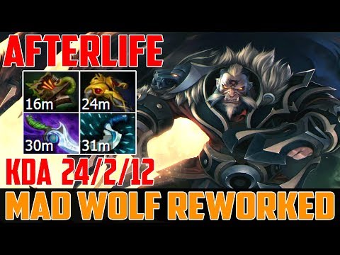 Afterlife Lycan Mid | 24/2/12 | Mad Wolf Reworked | Ranked Dota 2 Gameplay