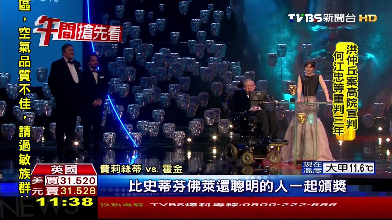 本尊霍金台下加持 瑞德曼奪英奧影帝