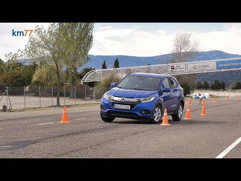 Honda HR-V 2019 – Maniobra de esquiva (moose test) y eslalon | km77.com