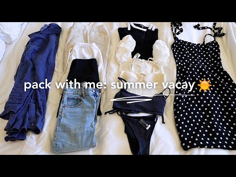 PACK WITH ME: Summer Vacation 2024 (CARRY ON ONLY) ✈️  packing rimowa cabin suitcase & personal item