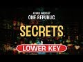 Secrets (Karaoke Lower Key) - One Republic