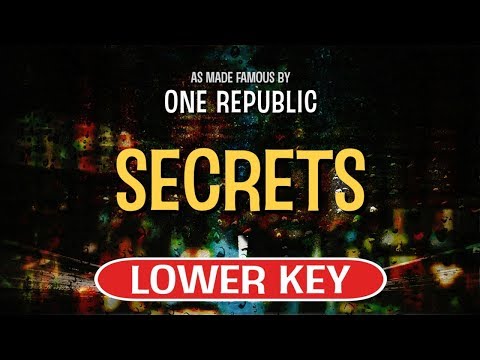 Secrets (Karaoke Lower Key) - One Republic