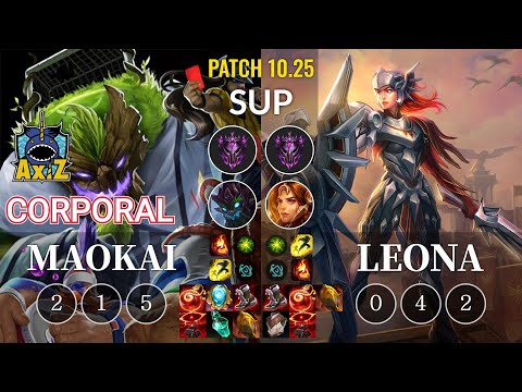 AXIZ Corporal Maokai vs Leona Sup - KR Patch 10.25