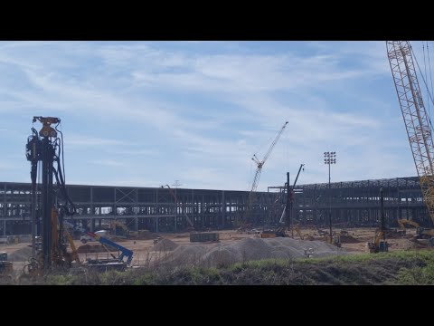 GigaTexas construction Continues Strong