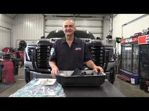 2024 Duramax 10 Speed Banks Transmission Pan Install & Amsoil Trans Flush.