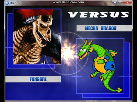 Stargazer1331 Random Mugen Battle #768: Fangore vs. Mecha Dragon