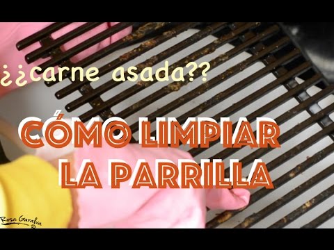 Limpia tu parrilla de carne y grasa quemada