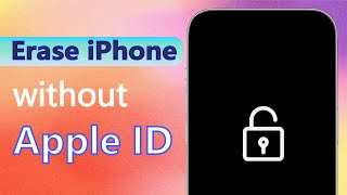 How To Factory Reset iPhone Without  Apple ID Password 2024 | iOS 17/18