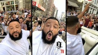 DJ Khaled Mobbed Ridin Thru NY In A $1.3 Million &quot;Drop&quot; Maybach!
