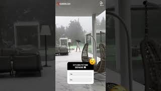 Klaudia Halejcio walczy z ulewą