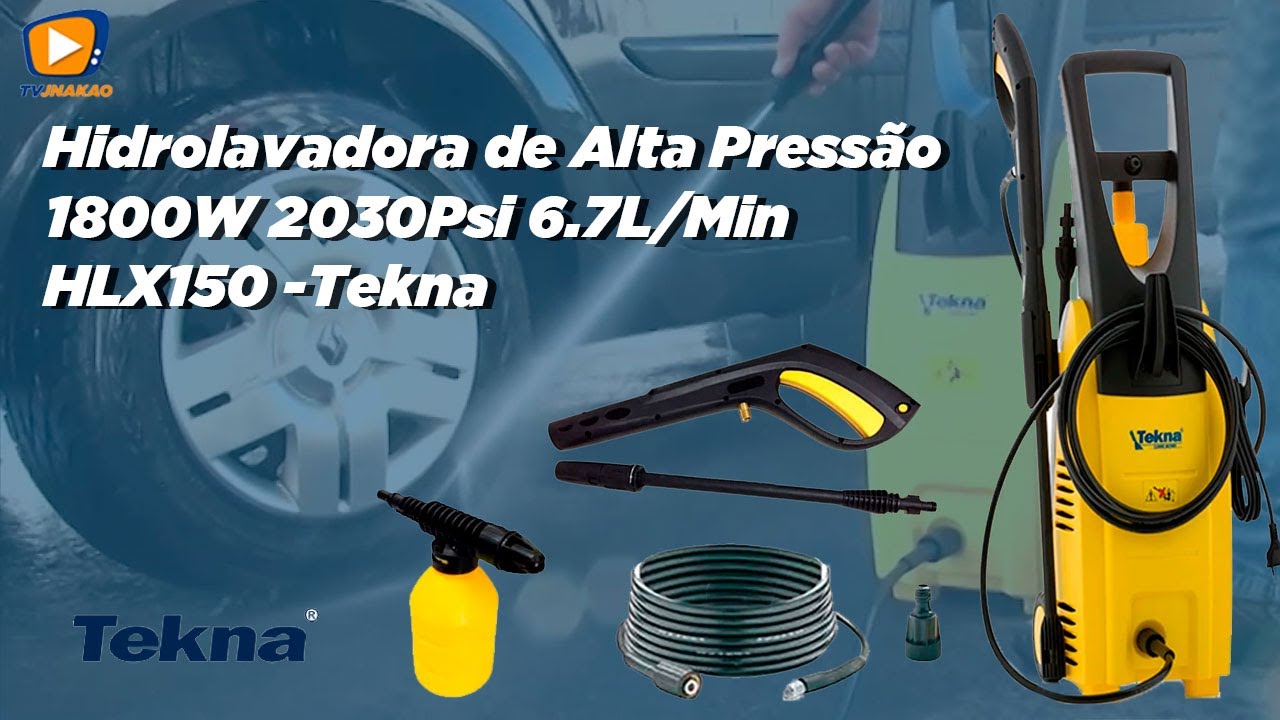 Watch Now Lavadora de Alta Pressão 1800W HLX150 Tekna Lavadora de Alta Pressão 1800W HLX150 Tekna