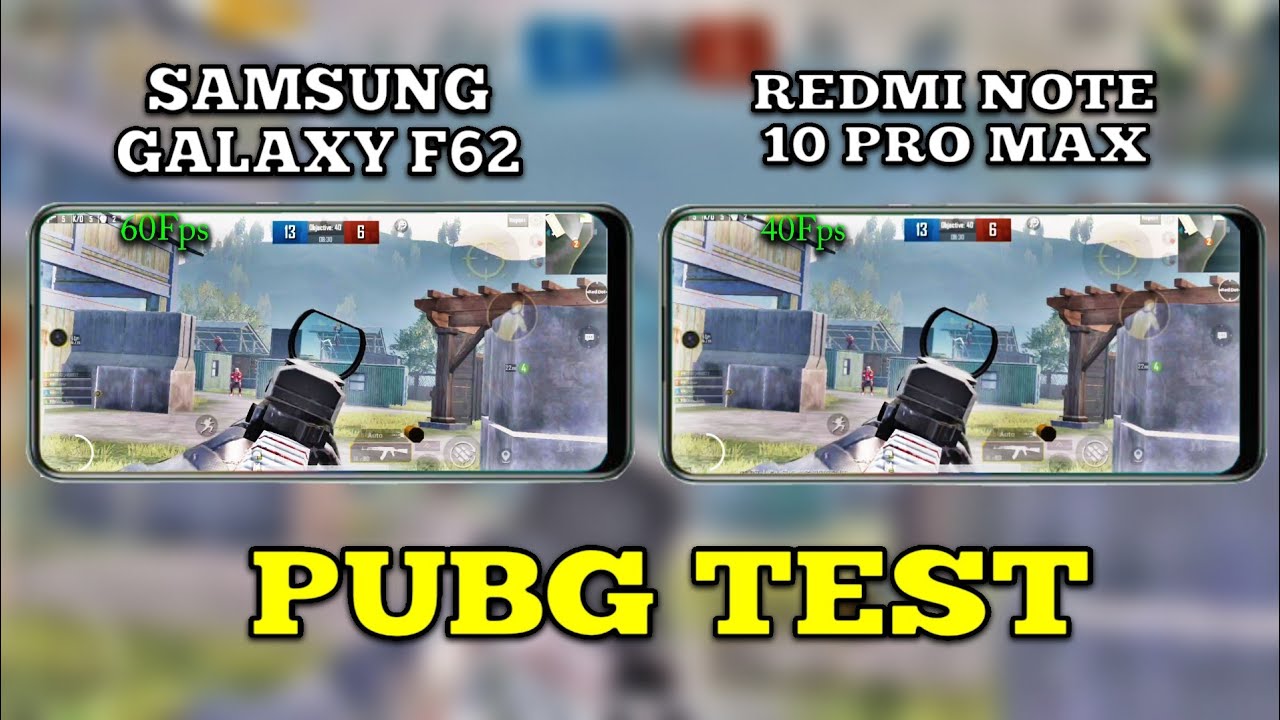 REDMI NOTE 10 PRO MAX VS GALAXY F62 FULL COMPARISON | PUBG TEST • GRAPHICS , GYRO ,FPS WHICH IS BEST