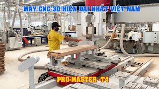 Woodmaster . MÁY CNC TRUNG TÂM 3D 4 dao 5 Axis 2 Bàn làm việc liên tục tốt nhất thị trường VN