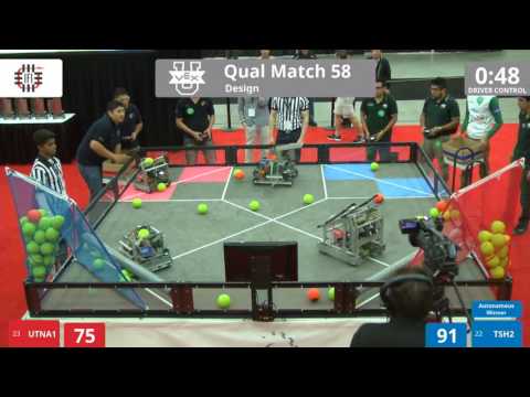 VEX Worlds 2016 - VEX U - Design - Qual 58 (UTNA1) 138 vs 259 (TSH2)