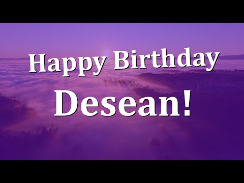 Happy Birthday Desean!  Have an Amazing Birthday!