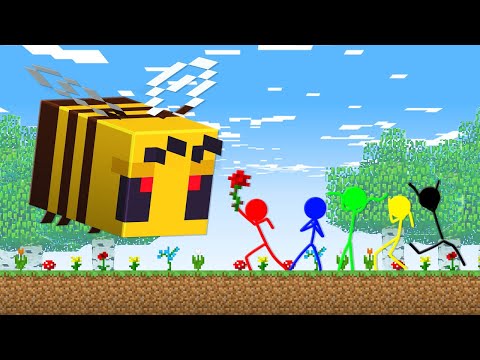 Stickman VS Minecraft: Mutant Assassin Bee's - AVM Shorts Animation