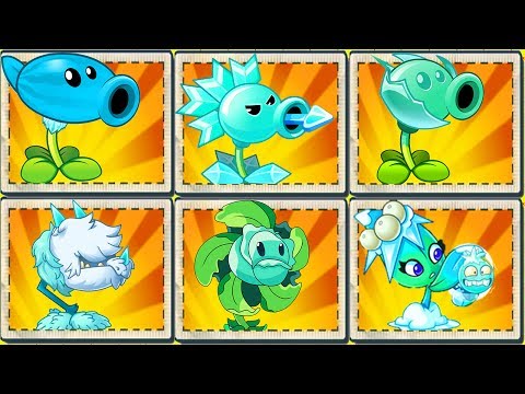 ALL ICE MAX LEVEL POWER-UP vs GARGANTUAR FIGHT! in Plants vs Zombies 2