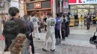 阪神タイガース高知帯屋町での優勝パレード１