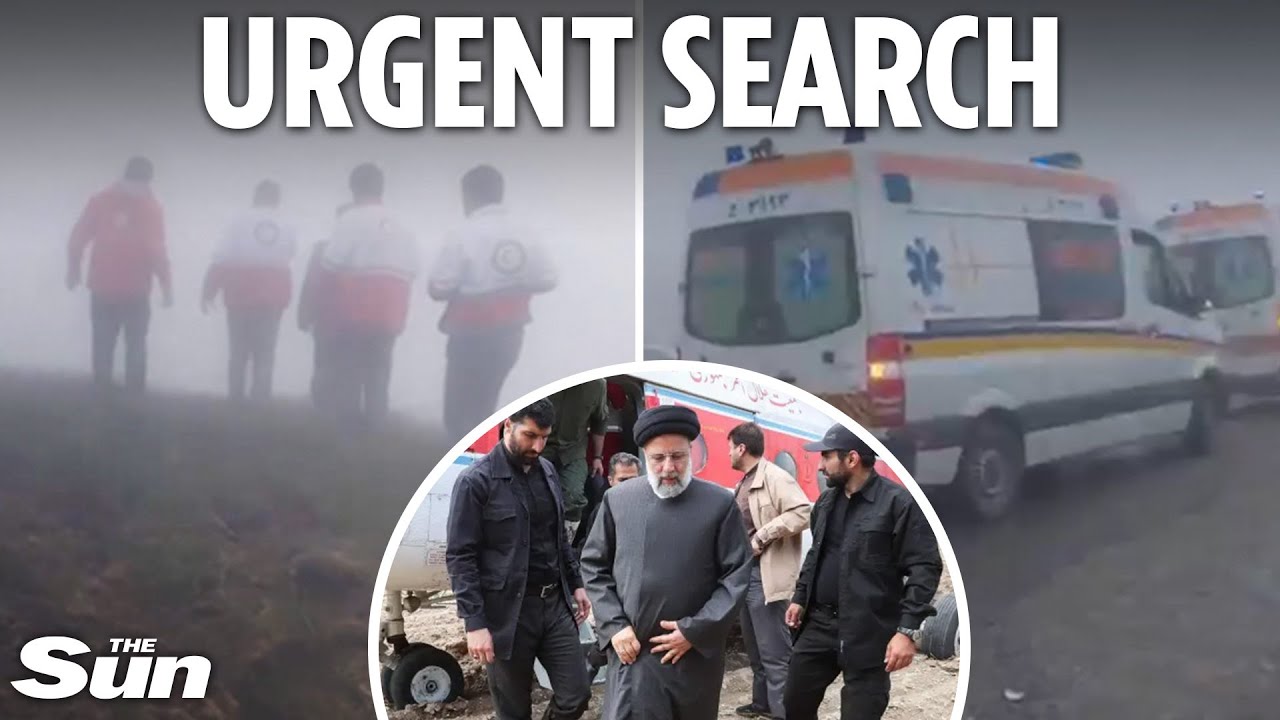 Iranian president missing after helicopter crashes - sparking massive search operation