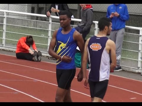 22''74: DIALLO Ibrahim (200m JUM FB) -  Chpts régionaux CAM-JUM PONTOISE,  8 juin 2019