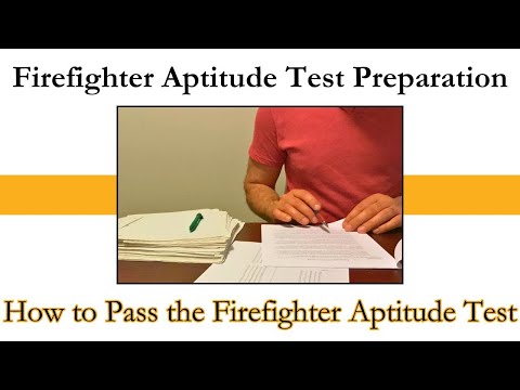 How to Pass the Firefighter Aptitude Test