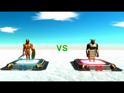 Animal Revolt Battle Simulator-Spawner, 25 Ancients humans vs.25 Mutants primates