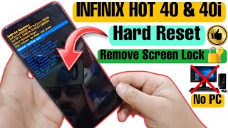 Hard Reset Infinix Hot 40i | How To Hard Reset Infinix Hot 40 & 40i Remove Screen Lock ! Password