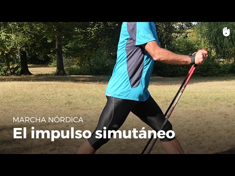 Técnica de marcha: el impulso simultáneo | Marcha nórdica