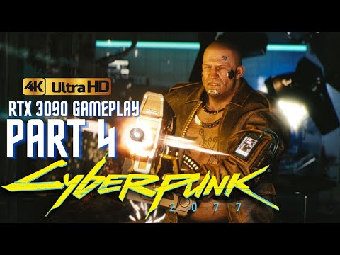 Cyberpunk 2077 walkthrough gameplay Part 4 The Heist - 3090 4k Maxed Ray Tracing settings (PC 60fps)