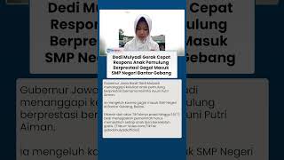 Reaksi Cepat Dedi Mulyadi, Respons Anak Pemulung Berprestasi Gagal Masuk SMP Negeri di Bantar Gebang