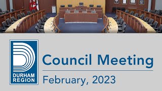 Regional Council Meeting - February 1, 2023