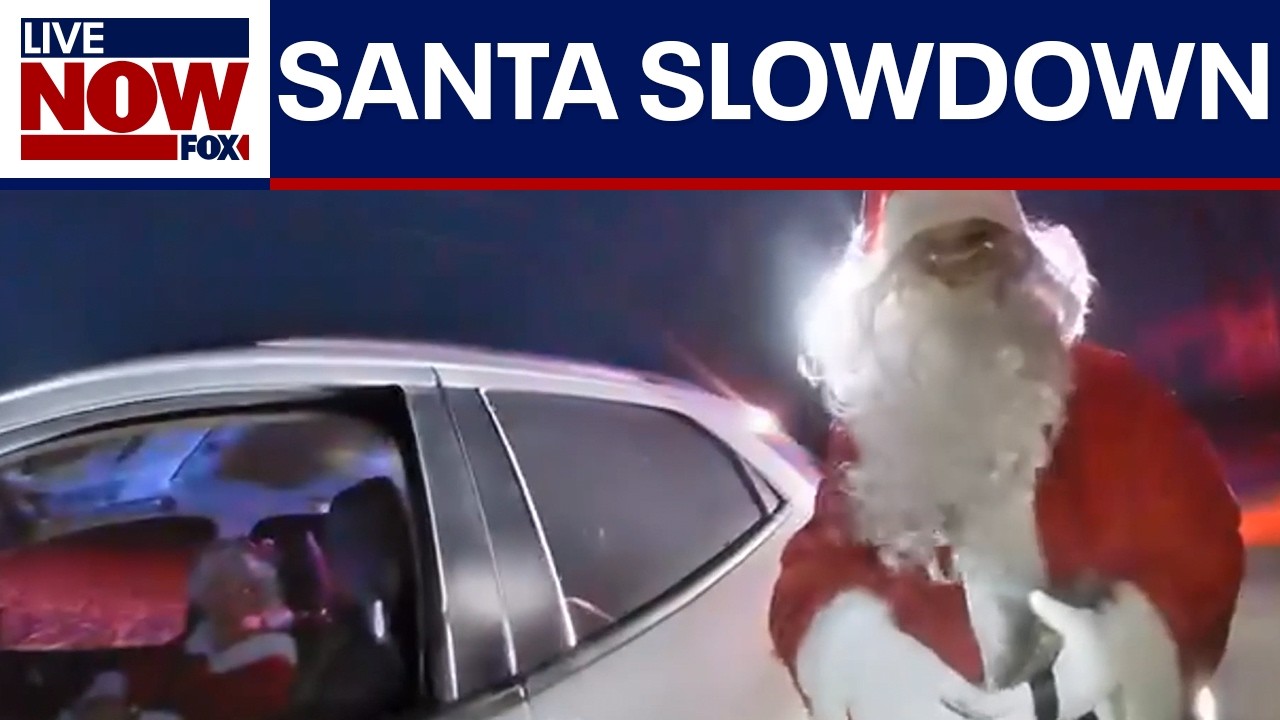 Couple dressed as Santa & Mrs. Claus pulled over for speeding