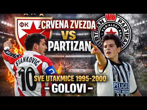 Crvena zvezda - Partizan | Sve utakmice | 1995 - 2000 | - golovi