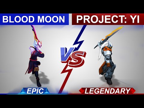 Blood Moon Master Yi vs PROJECT: Yi Skin Comparison | SKingdom - League of Legends