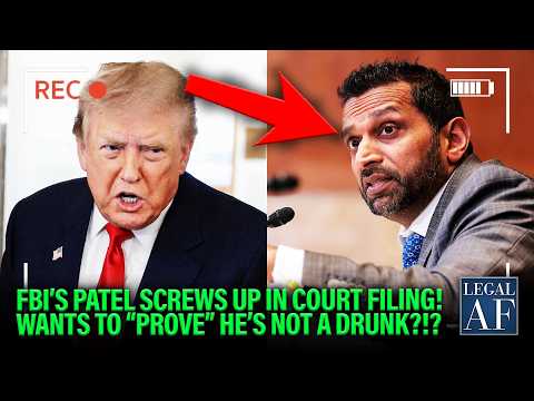 Thumbnail image for: Trump SWEATS as Kash Patel Demands “Discovery” to PROVE he’s NOT a Public Drunk?!?!
