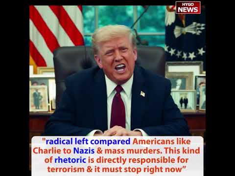 Trump: radical left compare Nazis, rhetoric directly responsible for terrorism & it must stop now