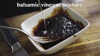 Tagliata di manzo con Balsamic Vinegar Sauce