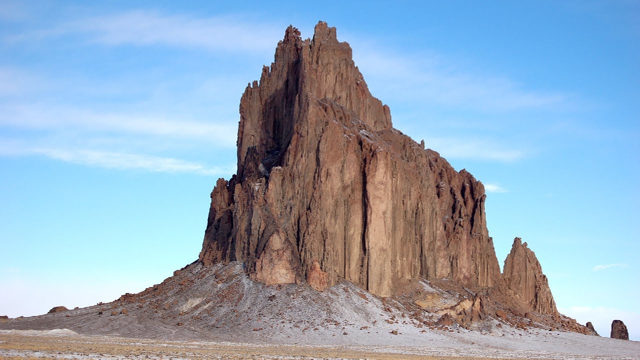 What type of rock is Shiprock made of?