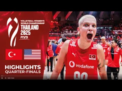 🇹🇷 TURKEY vs 🇺🇸 USA | Highlights | Women’s Volleyball World Championship 2025 🏐🔥 [4K]