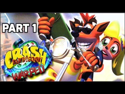 Crash Bandicoot 3 Warped Walkthrough - Part 1 - 100% Complete all Gems
