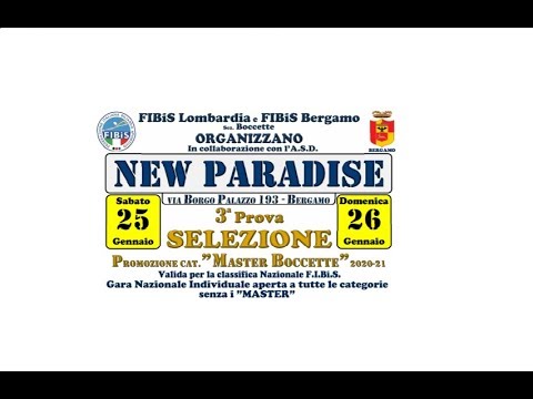 3ª Prova selezione ''MASTER'' Bergamo (batterie) II parte