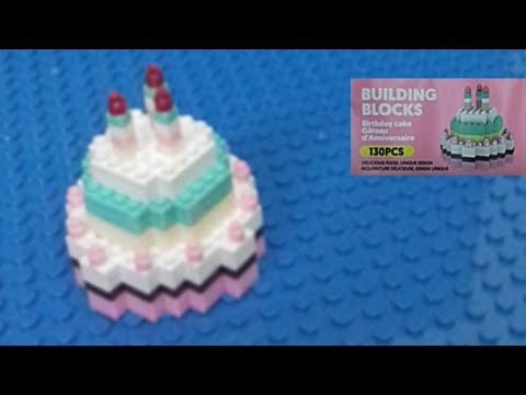 Unboxing and Building Miniso's Building Blocks Mini Birthday Cake🎂