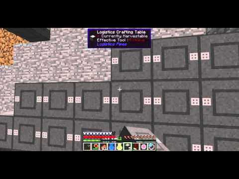 Logistics Pipe auto crafting system | tekkit legends